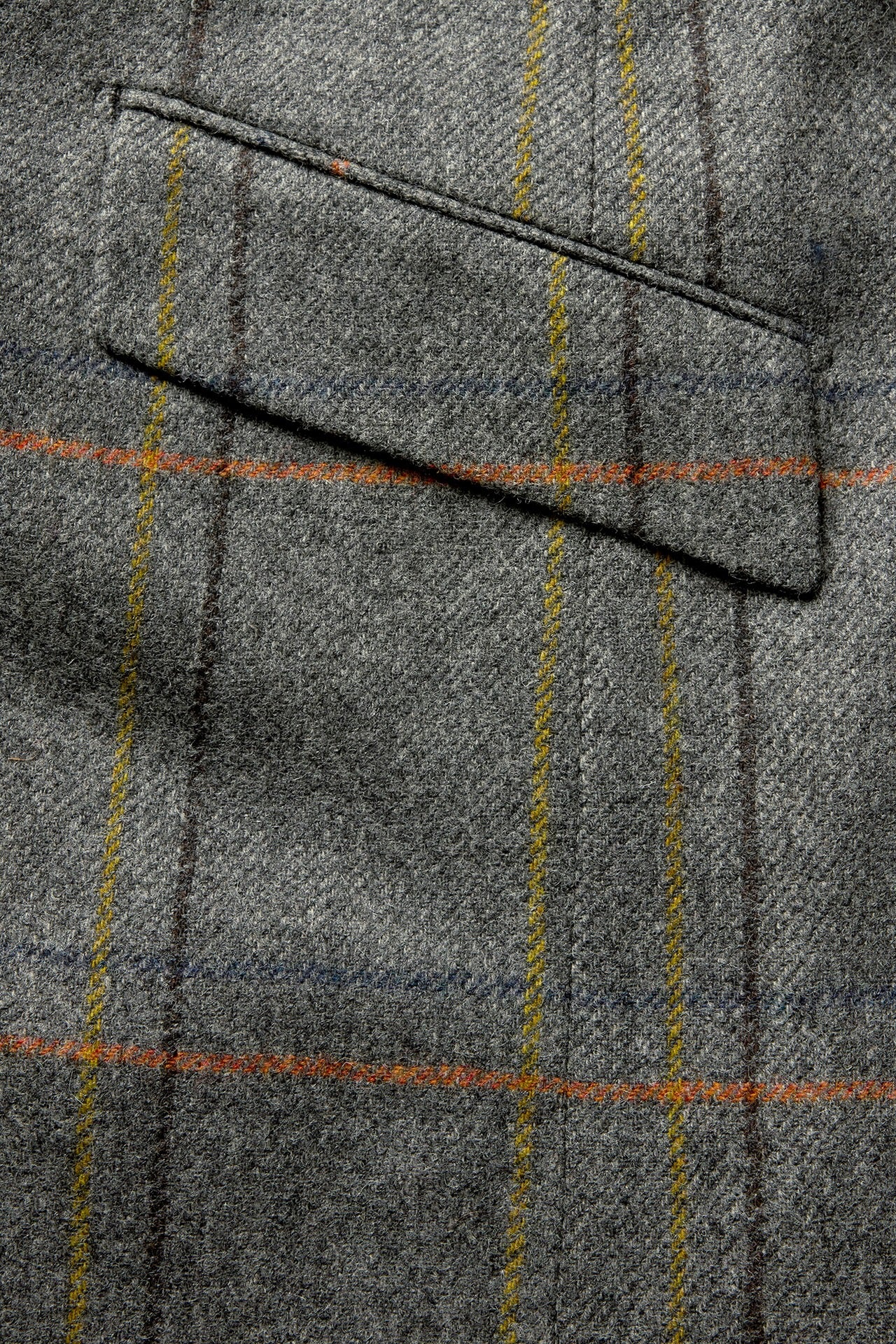 Grey Tweed House Overcheck Single Breasted Jacket