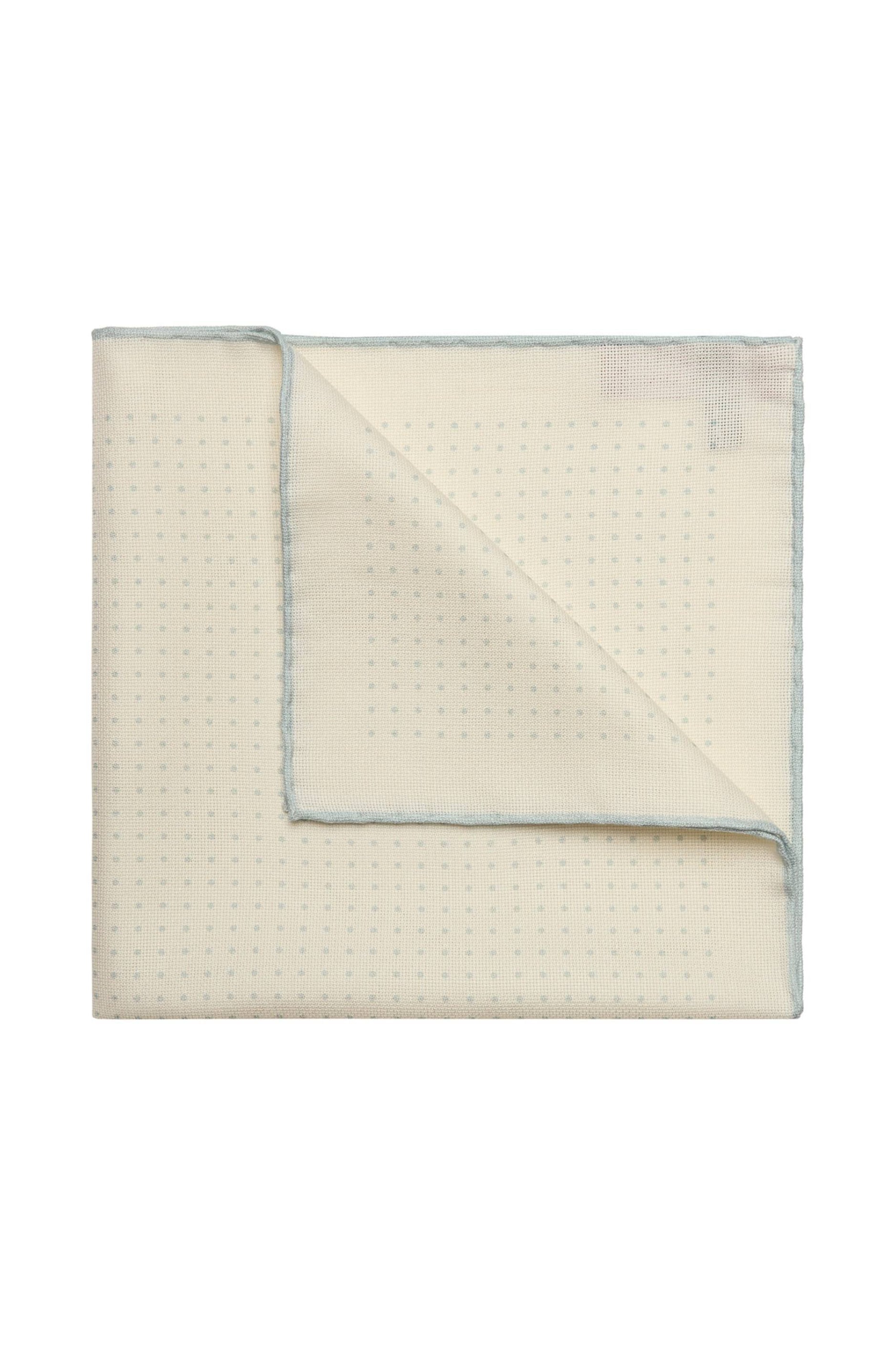 Spot Silk Hopsack Pocket Square