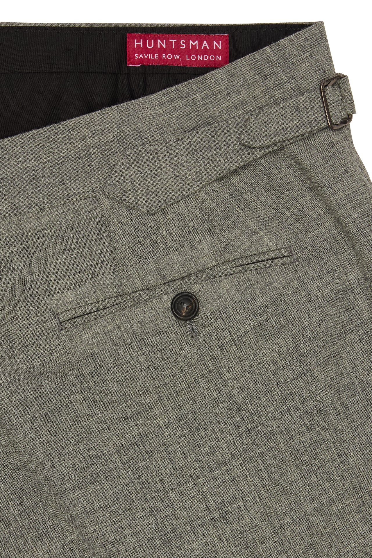 Grey Wool Fresco Trousers