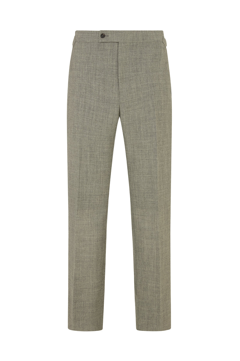 Grey Wool Fresco Trousers