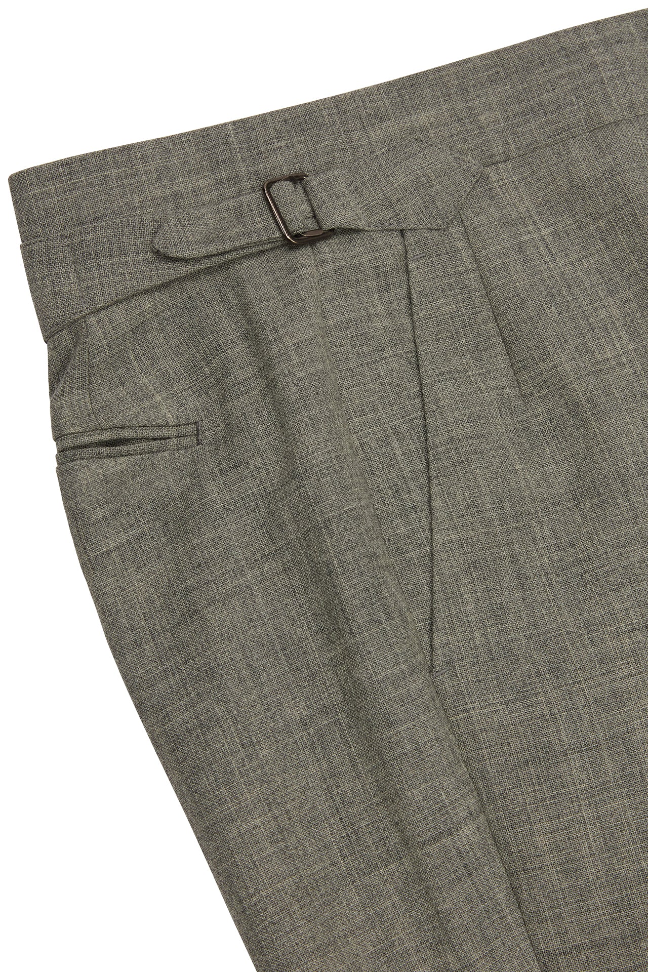 Grey Wool Fresco Trousers