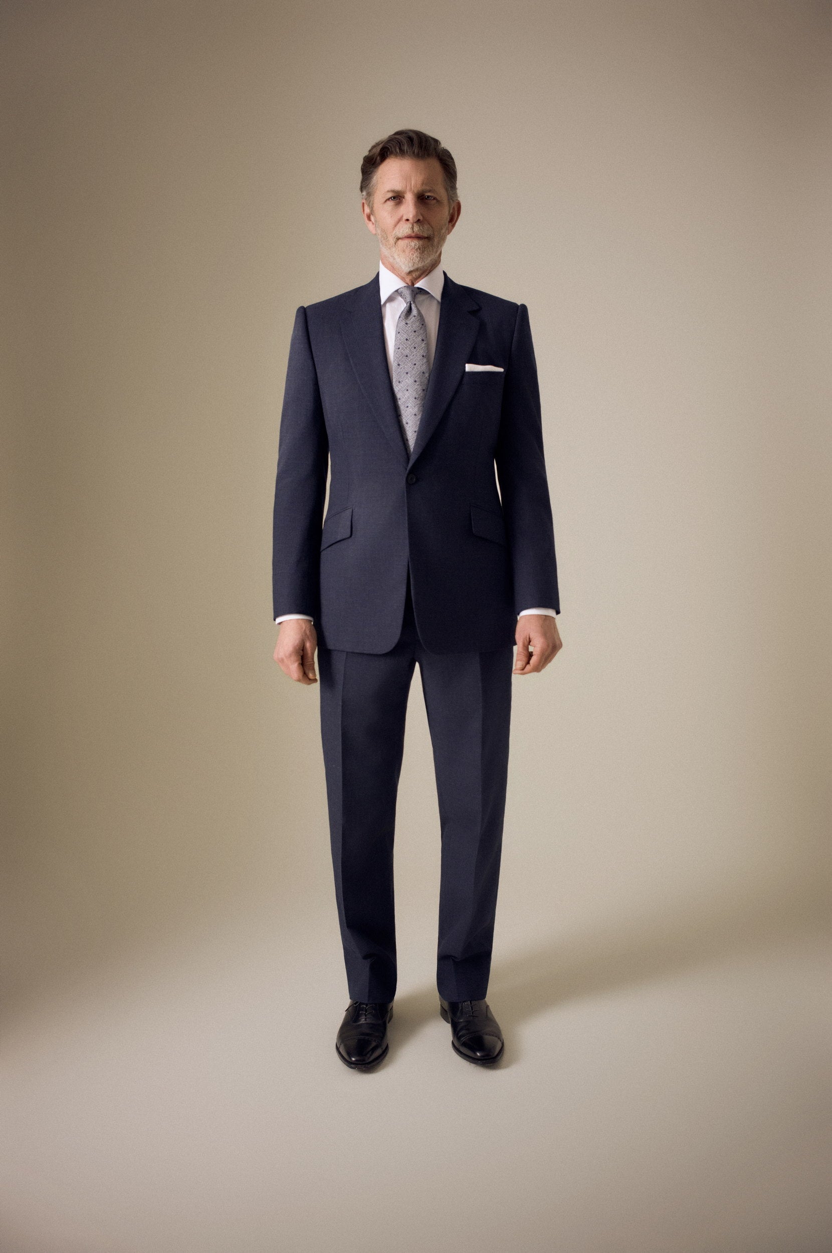 Indigo Four Point Star Single Breasted Suit