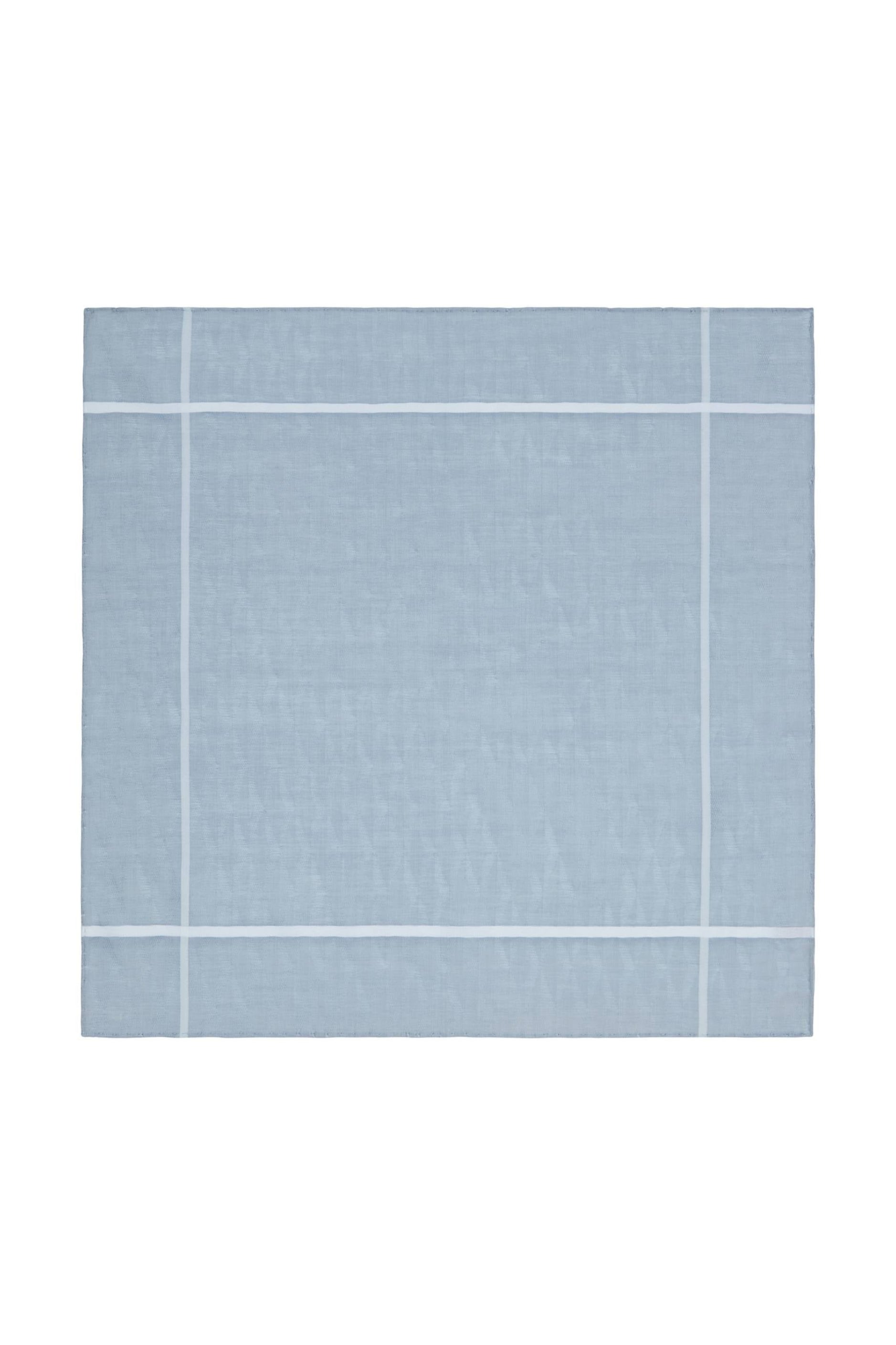 Light Grey Shadow Jacquard Cotton Pocket Square
