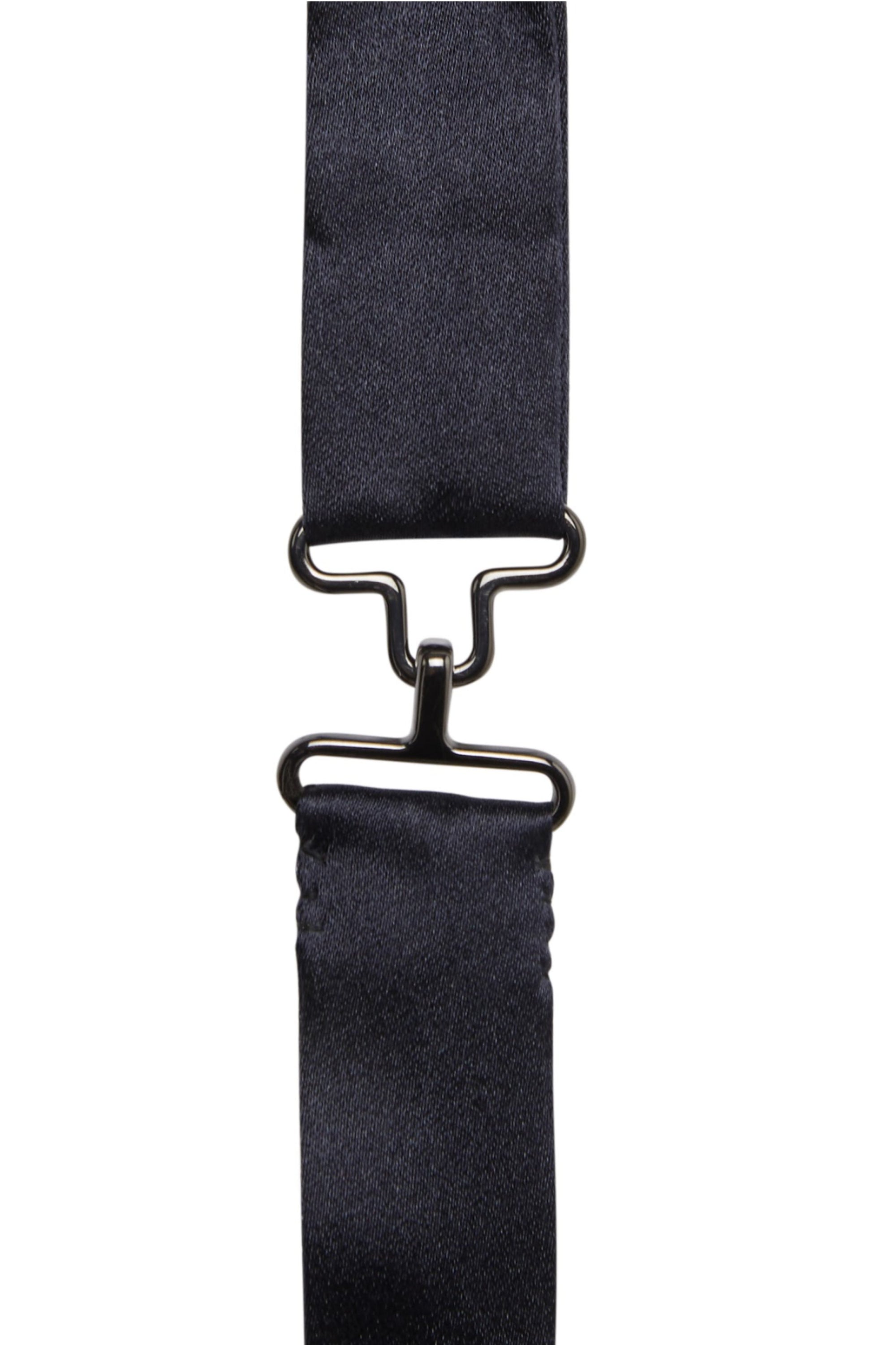 Midnight Satin Bow Tie