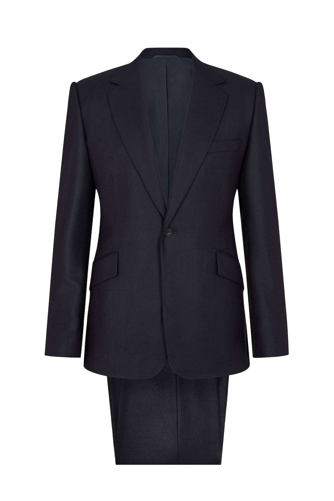 Navy 4ply London Shrunk Single Breasted Suit