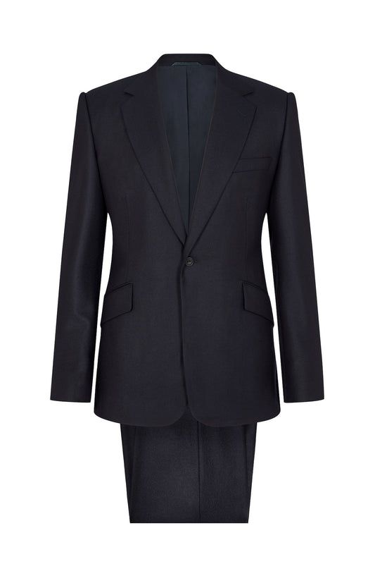 Navy 4ply London Shrunk Single Breasted Suit