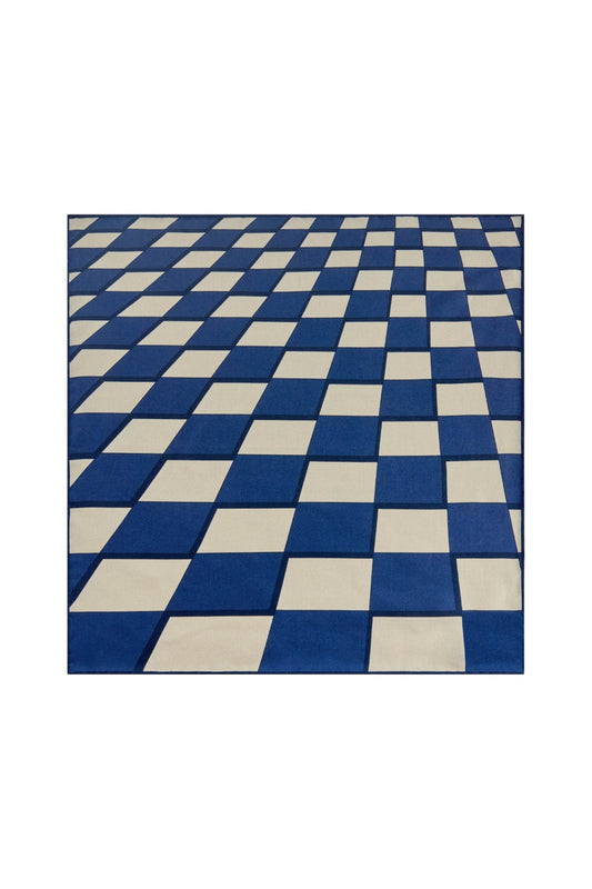 Checkerboard Silk Hopsack Pocket Square