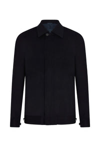 Navy Doeskin Harrington Jacket