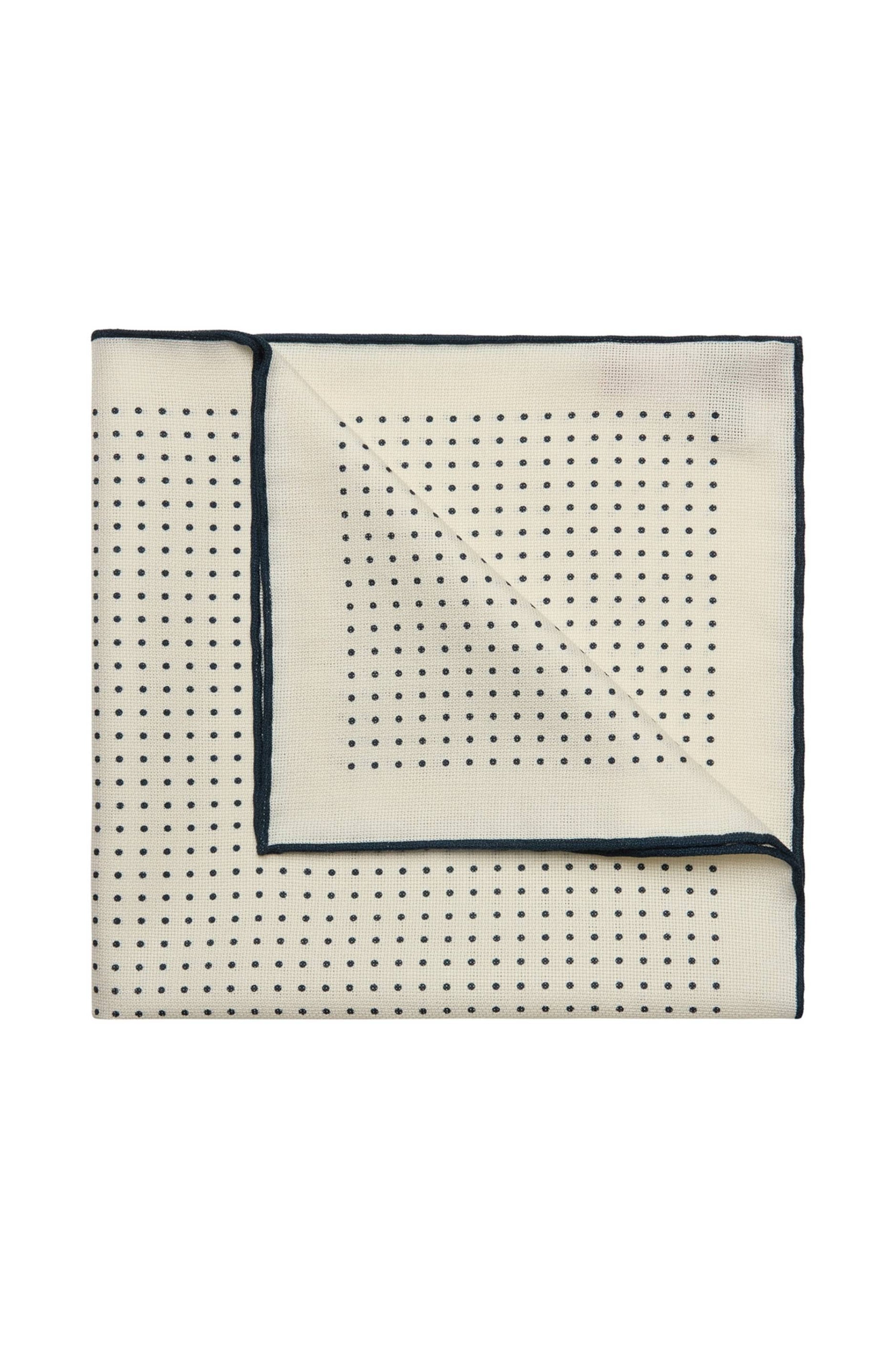 Spot Silk Hopsack Pocket Square