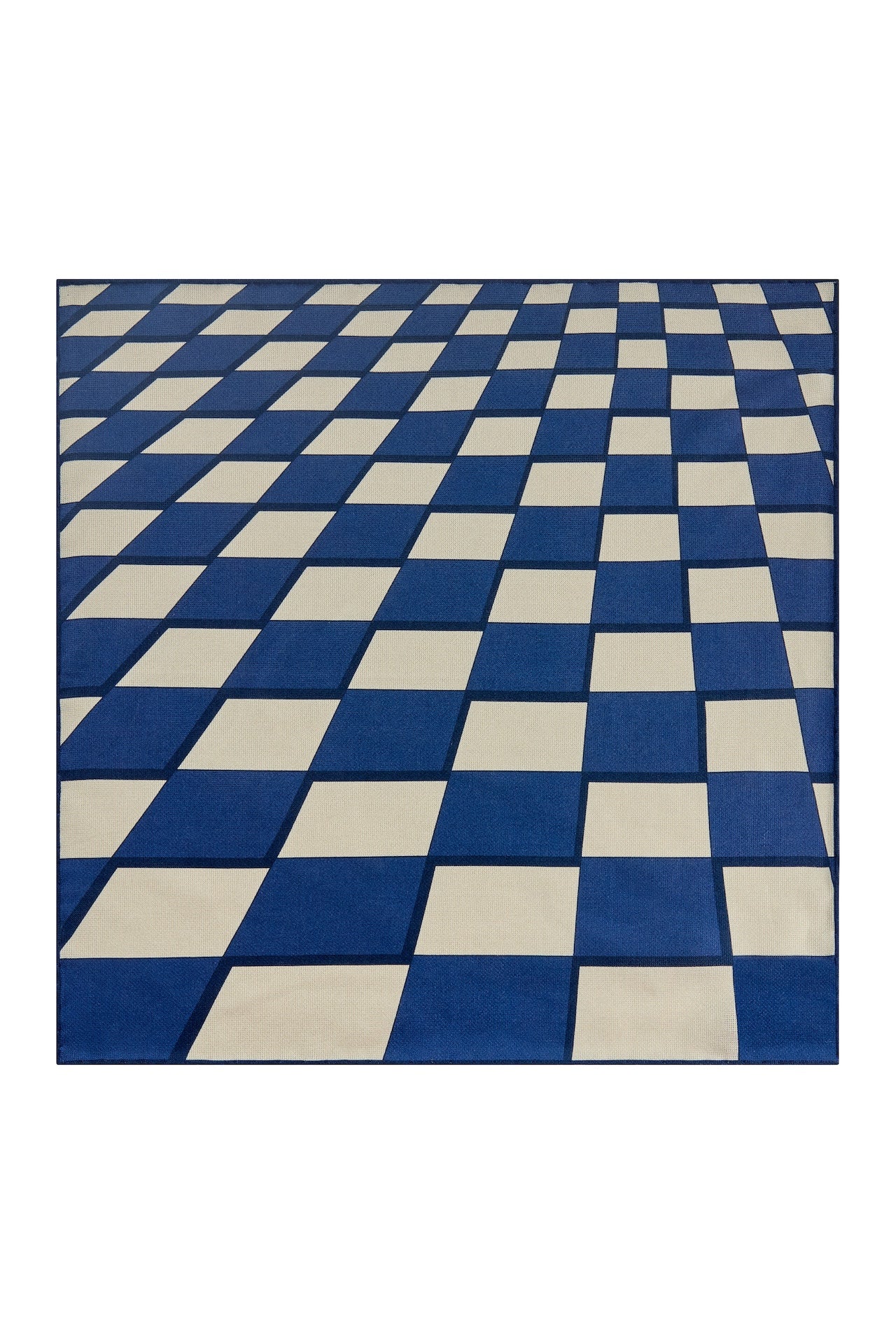 Checkerboard Hopsack Silk Cravat