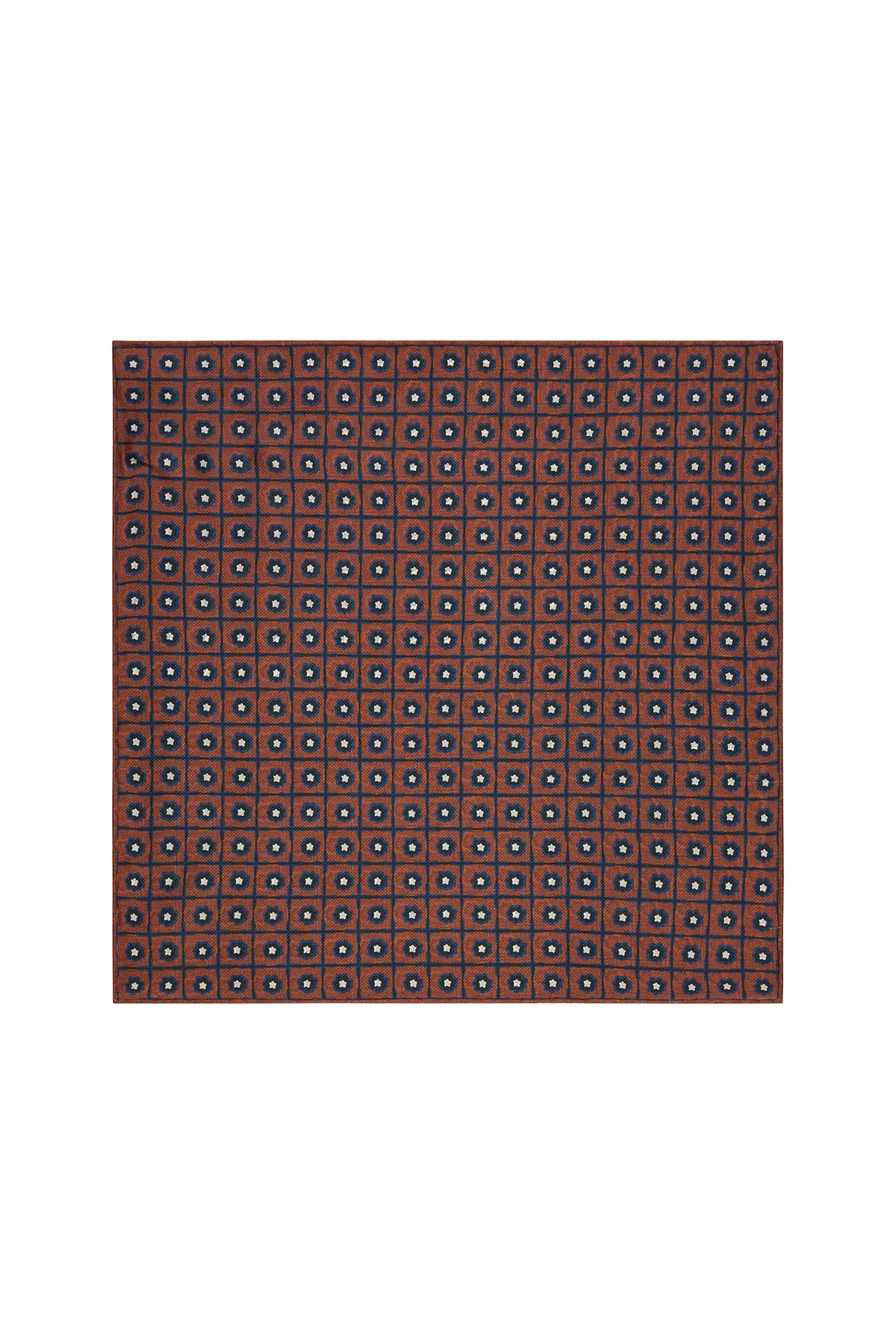 Rust Madder Double Sided Pocket Square