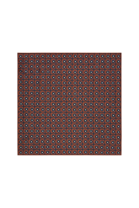 Rust Madder Double Sided Pocket Square