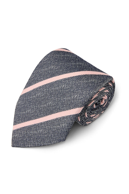 Tussah Rep Stripe Tie