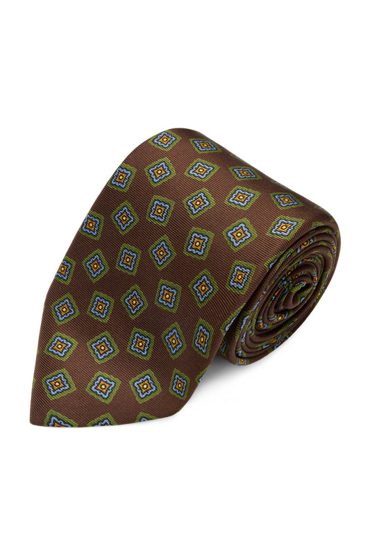 Stamp Madder Tie