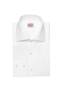 White Cotton Single Cuff Shirt