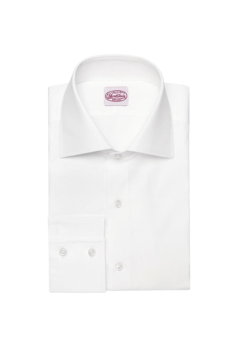 White Cotton Single Cuff Shirt