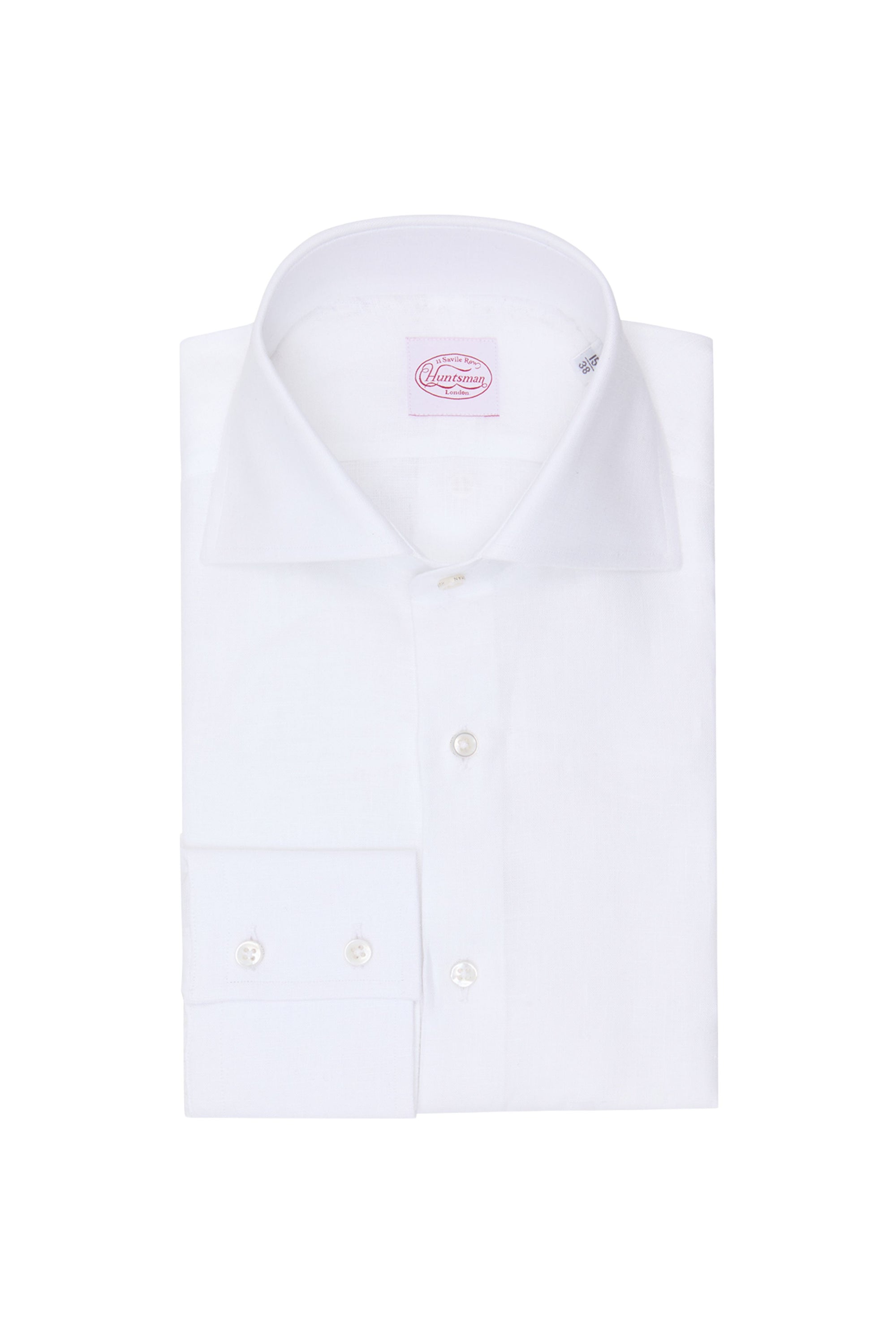 White Linen Single Cuff Shirt
