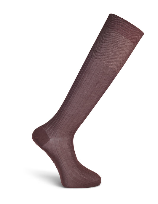 Long Ribbed Cotton Socks