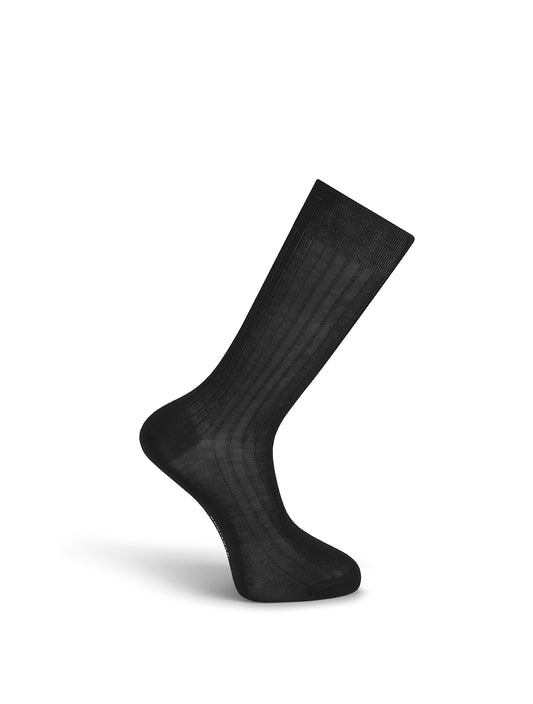 Short Ribbed Cotton Socks