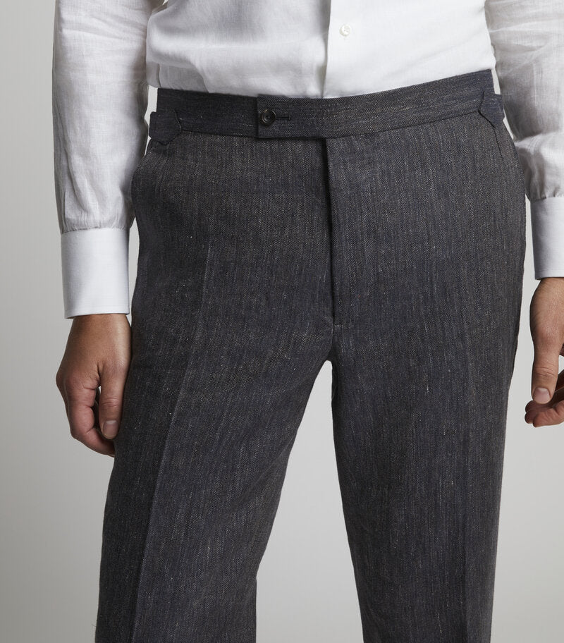 Indigo Linen Trousers