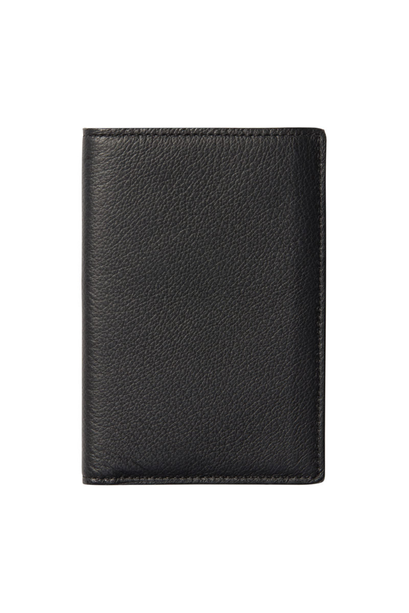 Black Leather Passport Holder