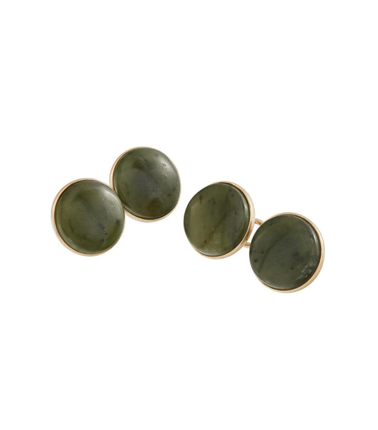 Green Jade Cufflinks