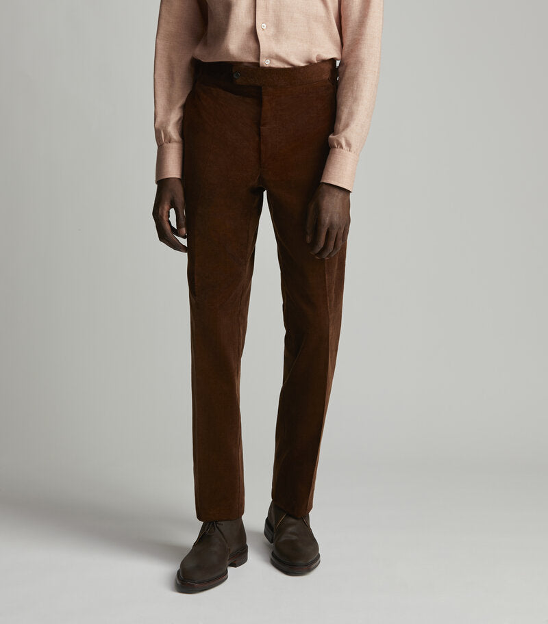 Rust Cotton Cord Trousers