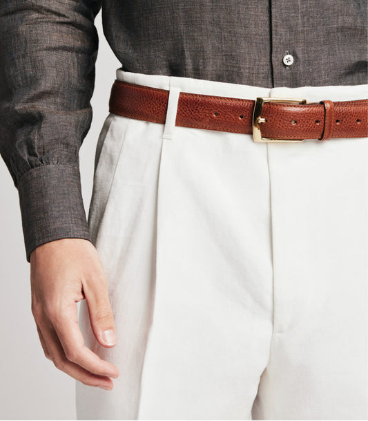 White Linen Hollywood Trousers