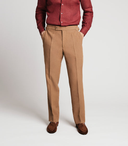 Tan Linen Trouser