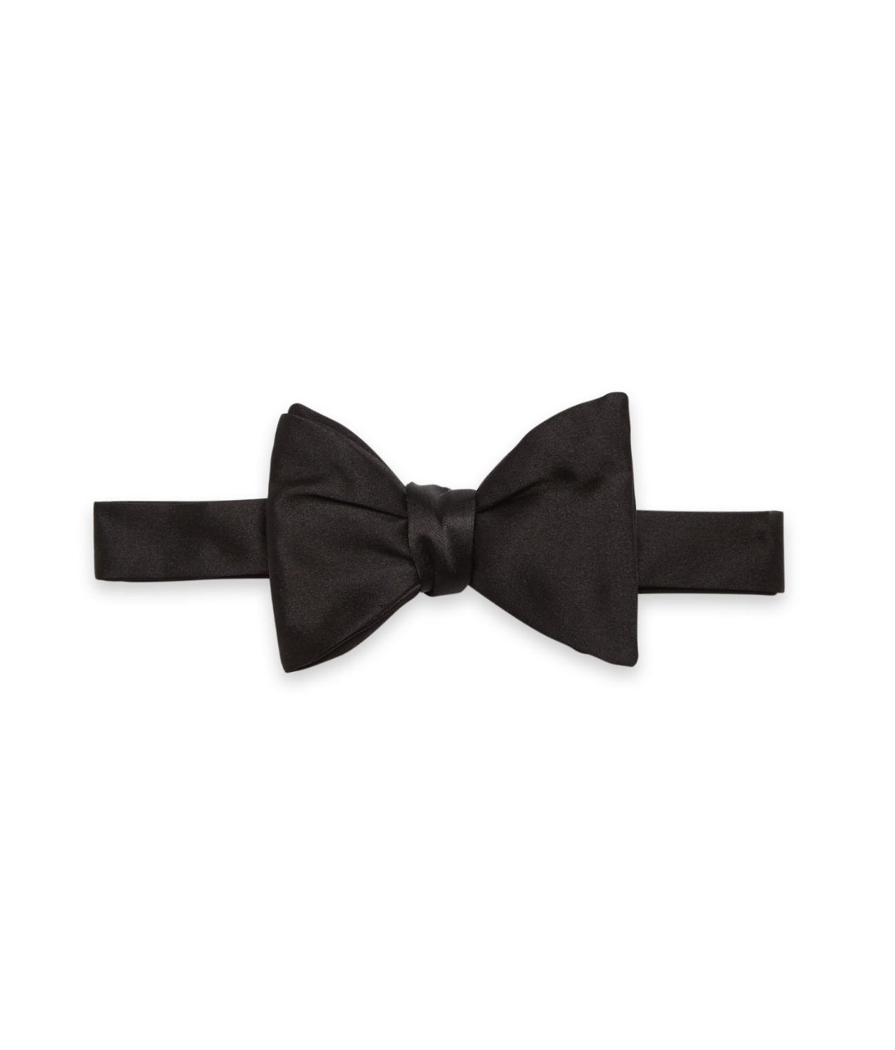 Black Satin Bow Tie – Huntsman Savile Row