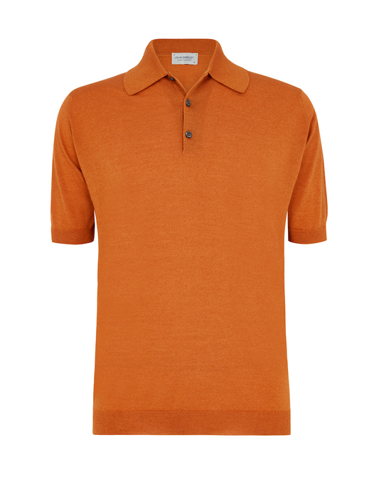Merino/Cotton Polo Neck Knitwear