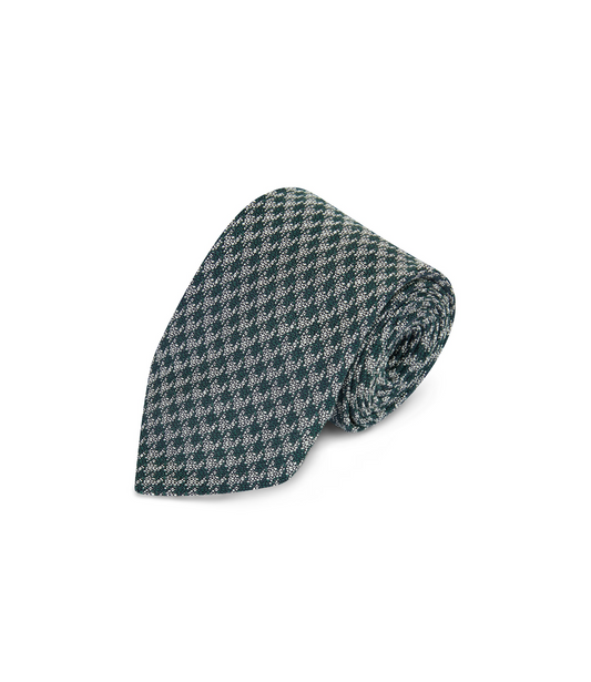 Houndstooth Silk Tie