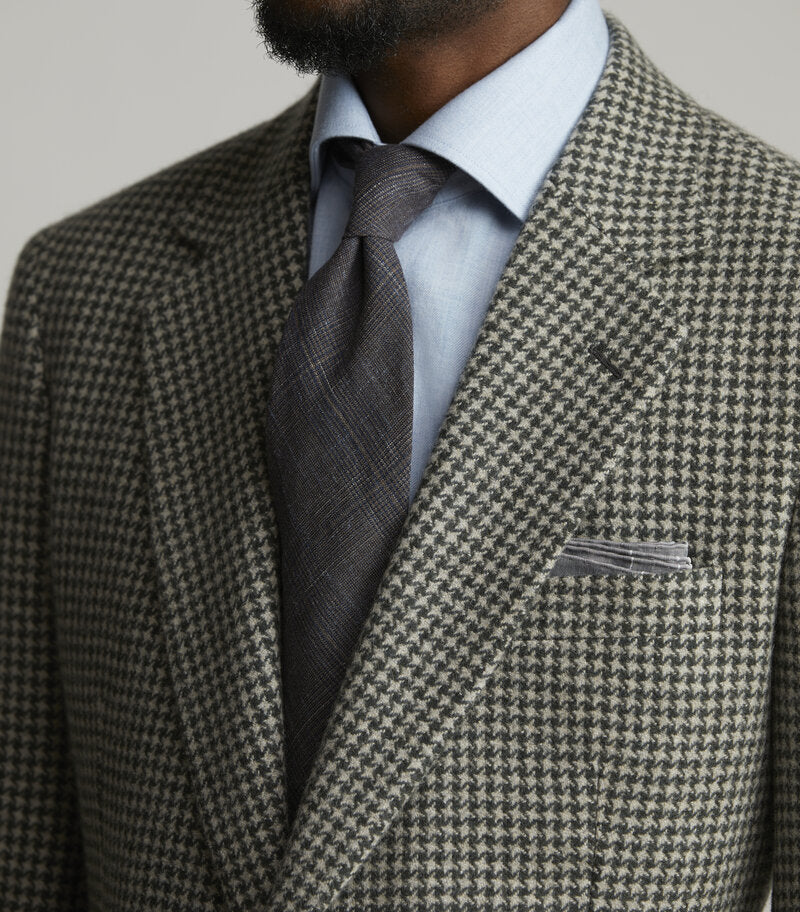 Green Cashmere Single Breasted Four Point Star Jacket – Huntsman Savile Row