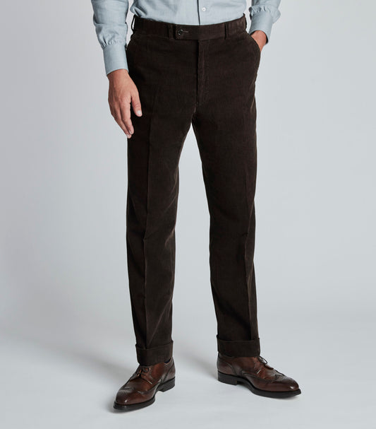 Brown Cotton Cord Trouser