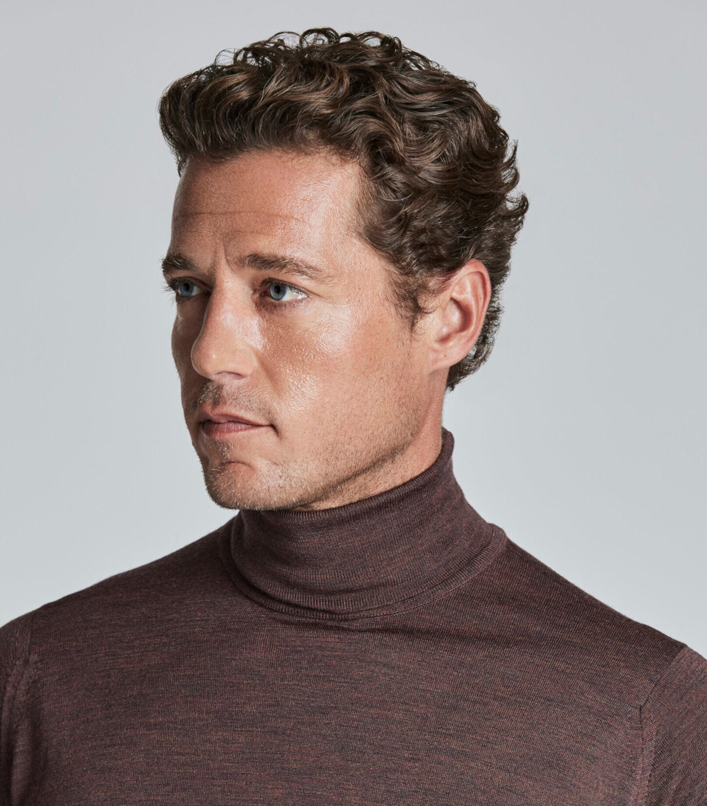 Copper Merino Wool Rollneck Knitwear