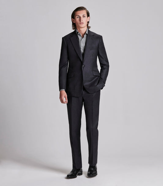 Charcoal Escorial Flannel Suit