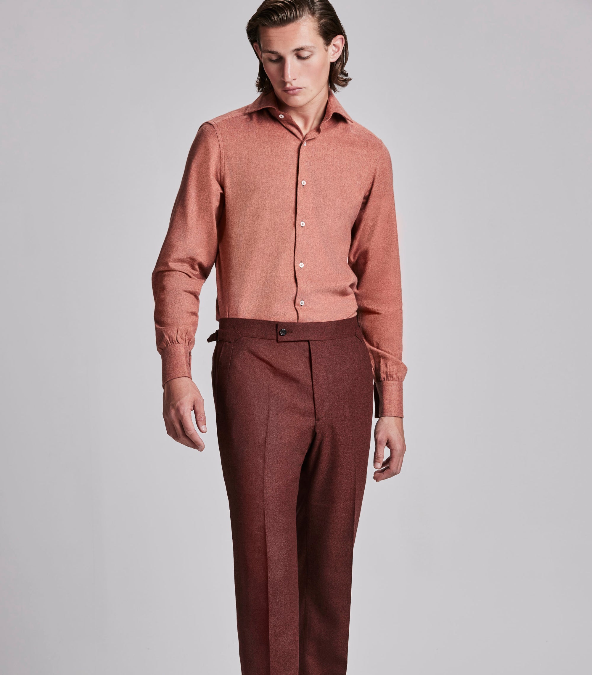 Rust Flannel Trousers